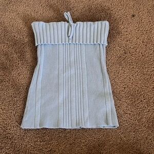 dusty blue tube top